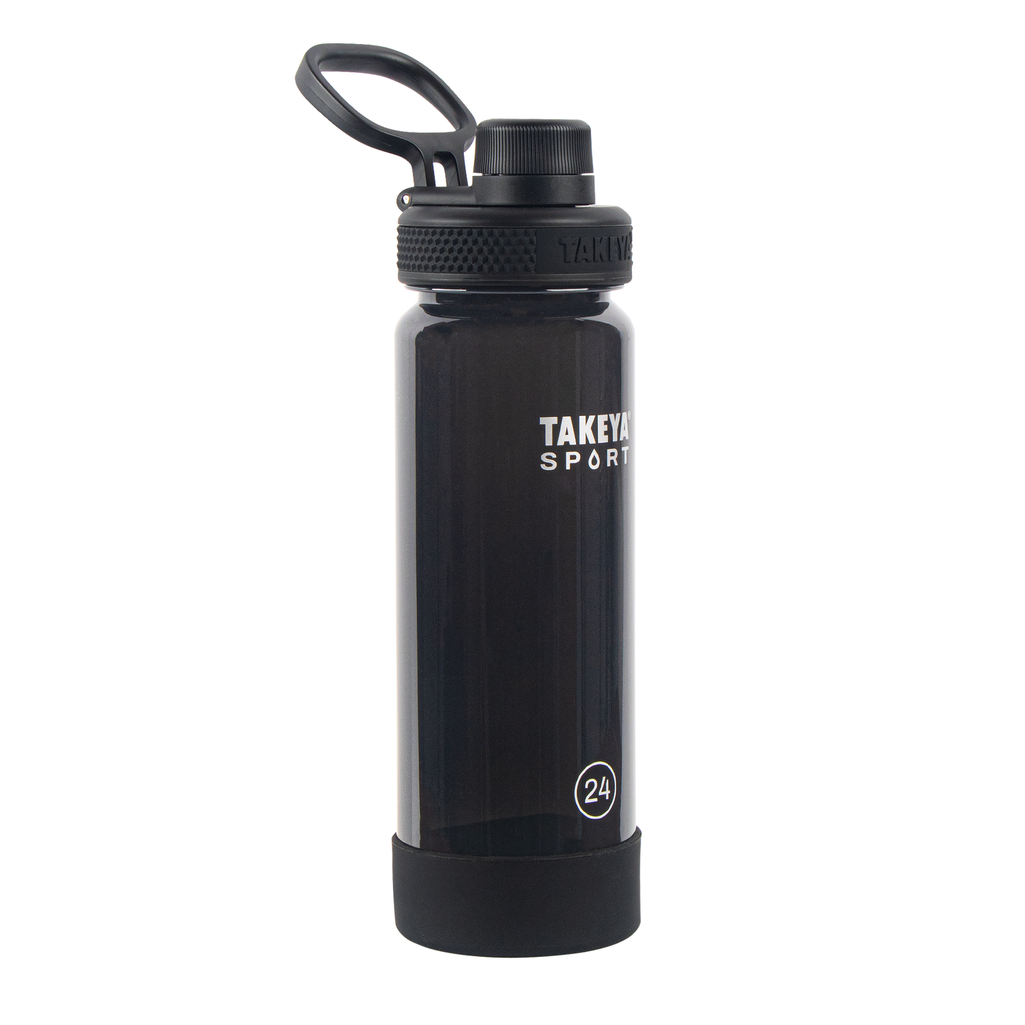 tritan-sport-water-bottle-with-spout-lid-z3 51664-TKS-Tritan-Spout-24-GrandSlamBlack-frontangle.png