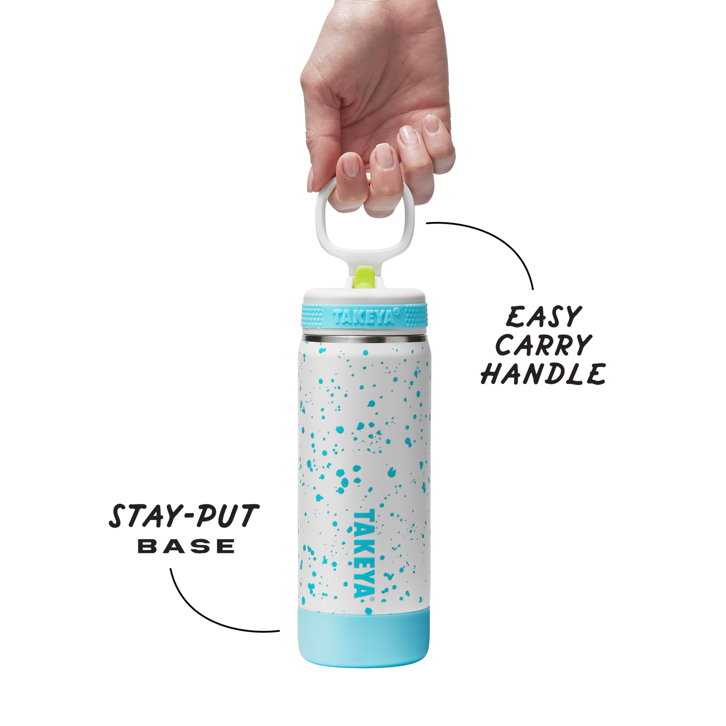 glow-in-the-dark-sport-kids-water-bottle-confetti-with-straw-lid-b4 TKS_SP25_CoreKidsGIDConfetti_StwBtl_CloudGlow_18oz_51368_v3_sRGB-Callout.png